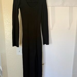 PrettyLittleThing Black Long Sleeve Dress